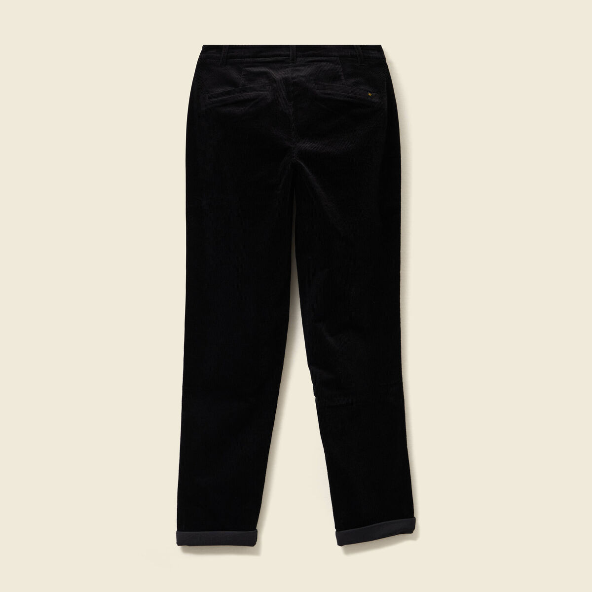 Pantalon large 7/8&egrave;me taille haute noir femme