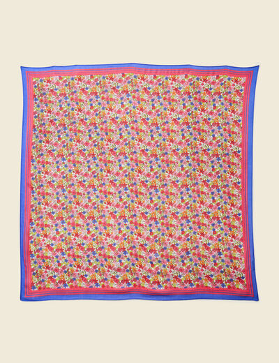 Foulard &agrave; motifs multicolore femme