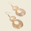 Boucles d'oreilles pendantes couleur or femme
