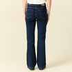 Jeans bootcut denim brut femme