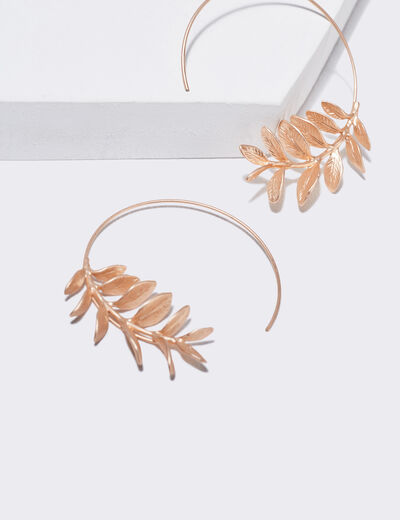 Boucles d'oreilles créoles couleur or femme