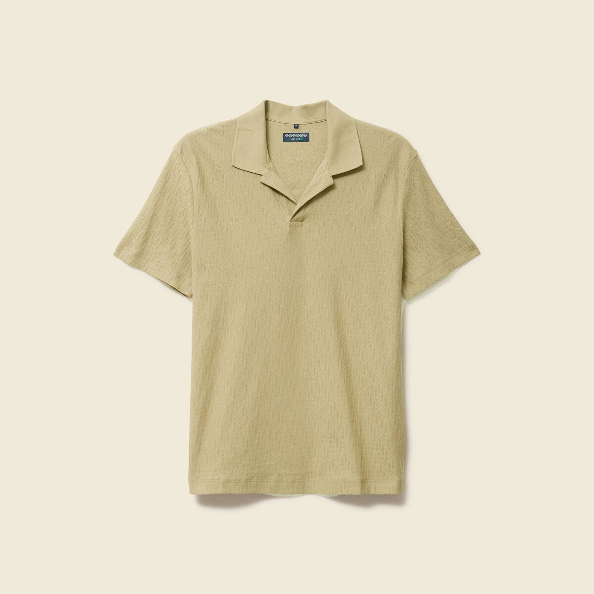 Polo manches courtes vert olive homme