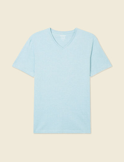T-shirt manches courtes homme bleu pétrole homme