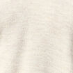 Pull manches longues col en V creme femme