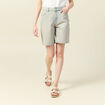 Bermuda droit en jean bleu ciel femme