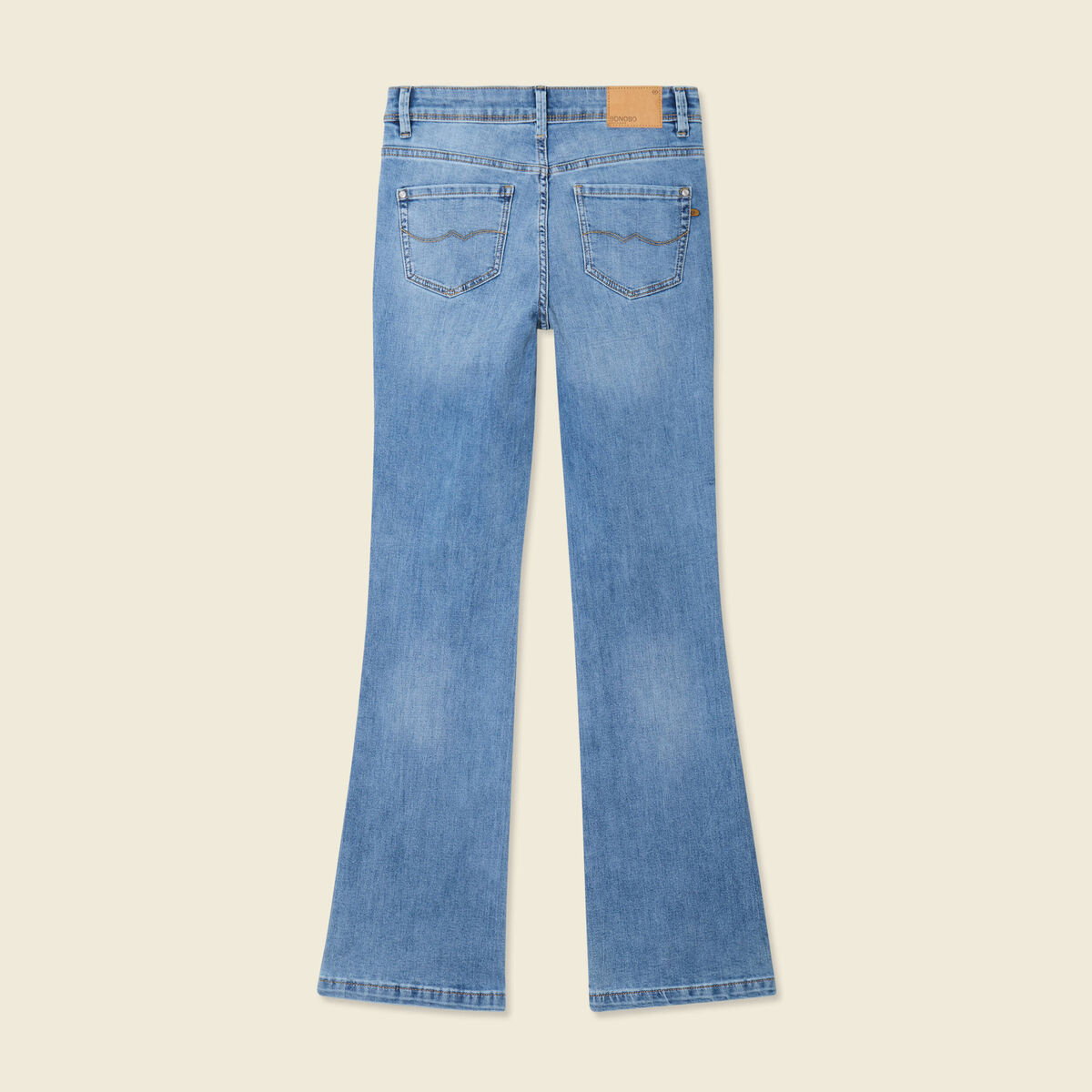 Jeans bootcut denim used femme