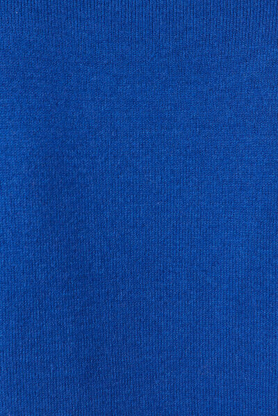 Pull manches longues bleu electrique femme