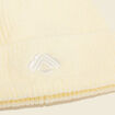 Bonnet tricoté jaune clair femme