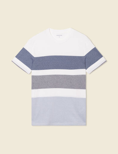 T-shirt manches courtes bleu gris homme