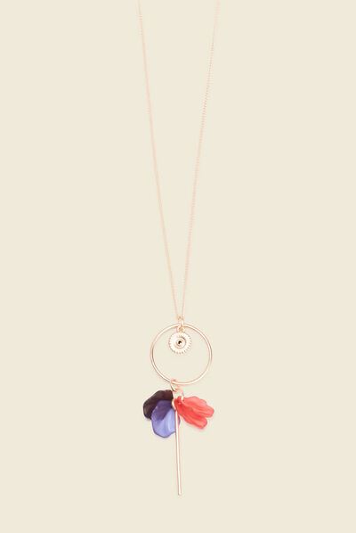 Collier avec pendentif couleur or femme