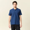 Polo manches courtes bleu foncé homme