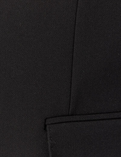 Blazer manches longues col tailleur noir homme