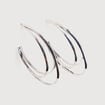 Boucles d'oreilles couleur argent femme