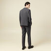Blazer manches longues col tailleur gris fonc&eacute; homme