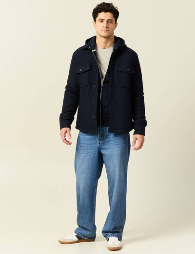 Sweat éco-responsable bleu marine homme