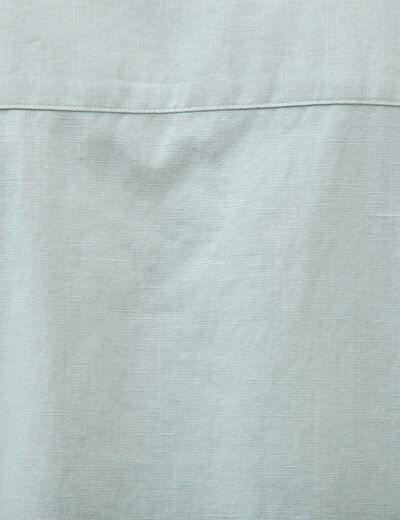 Chemise boyfriend manches courtes vert clair homme