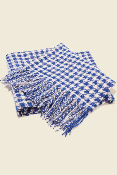 Écharpe bleu electrique femme