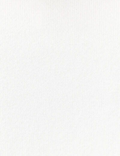 Pull manches longues blanc femme