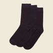 Lot 3 paires chaussettes noir homme