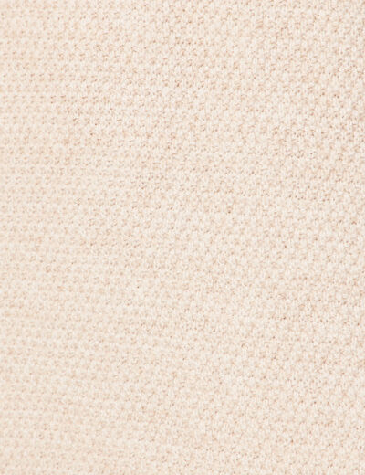 Robe pull droite torsades creme femme