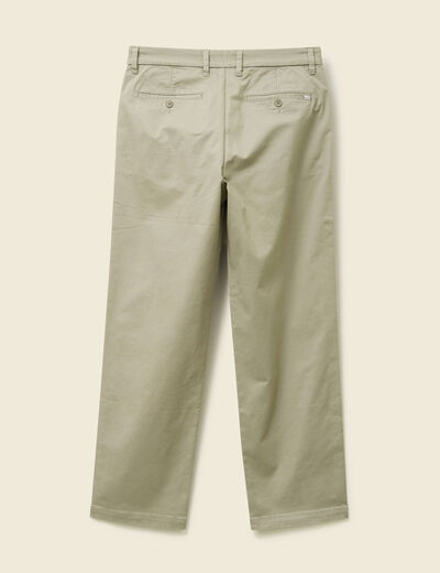 Chino coupe straight vert kaki homme