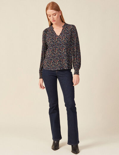 T-shirt éco-responsable multicolore femme