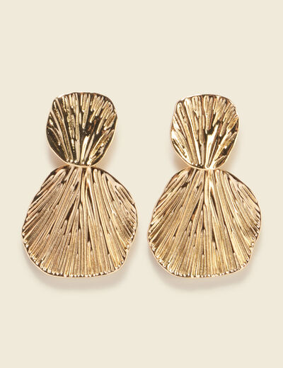 Boucles d'oreilles couleur or femme