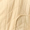Doudoune droite courte manches longues beige femme