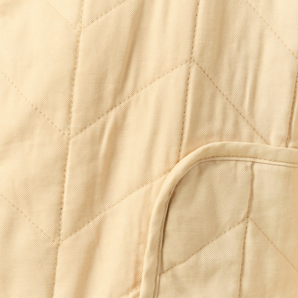 Doudoune droite courte manches longues beige femme