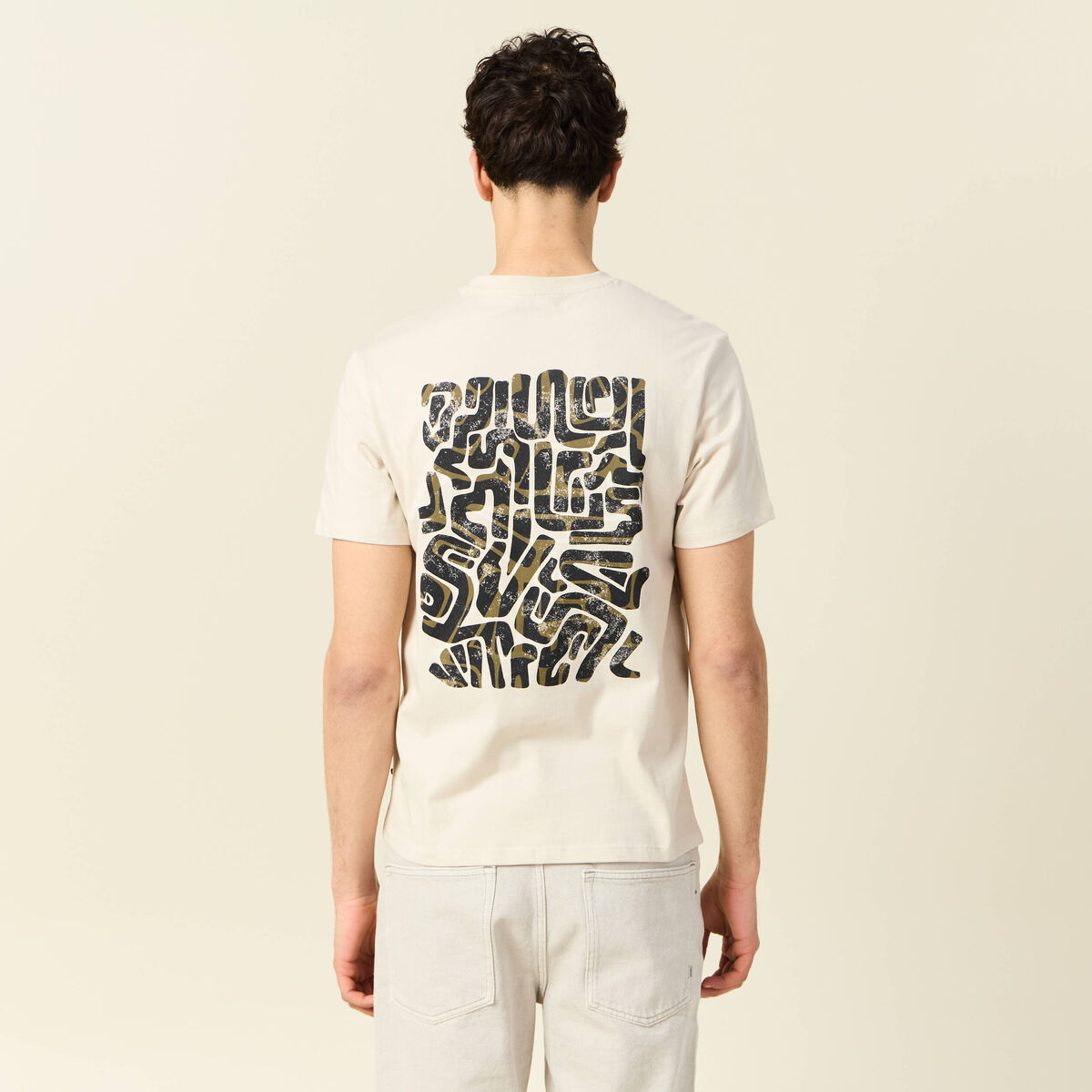 T-shirt manches courtes sable homme