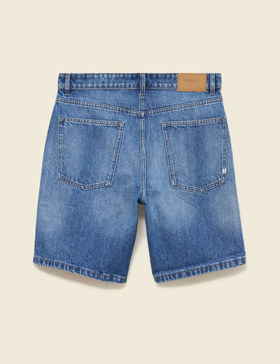 Bermuda en jean coton denim stone homme