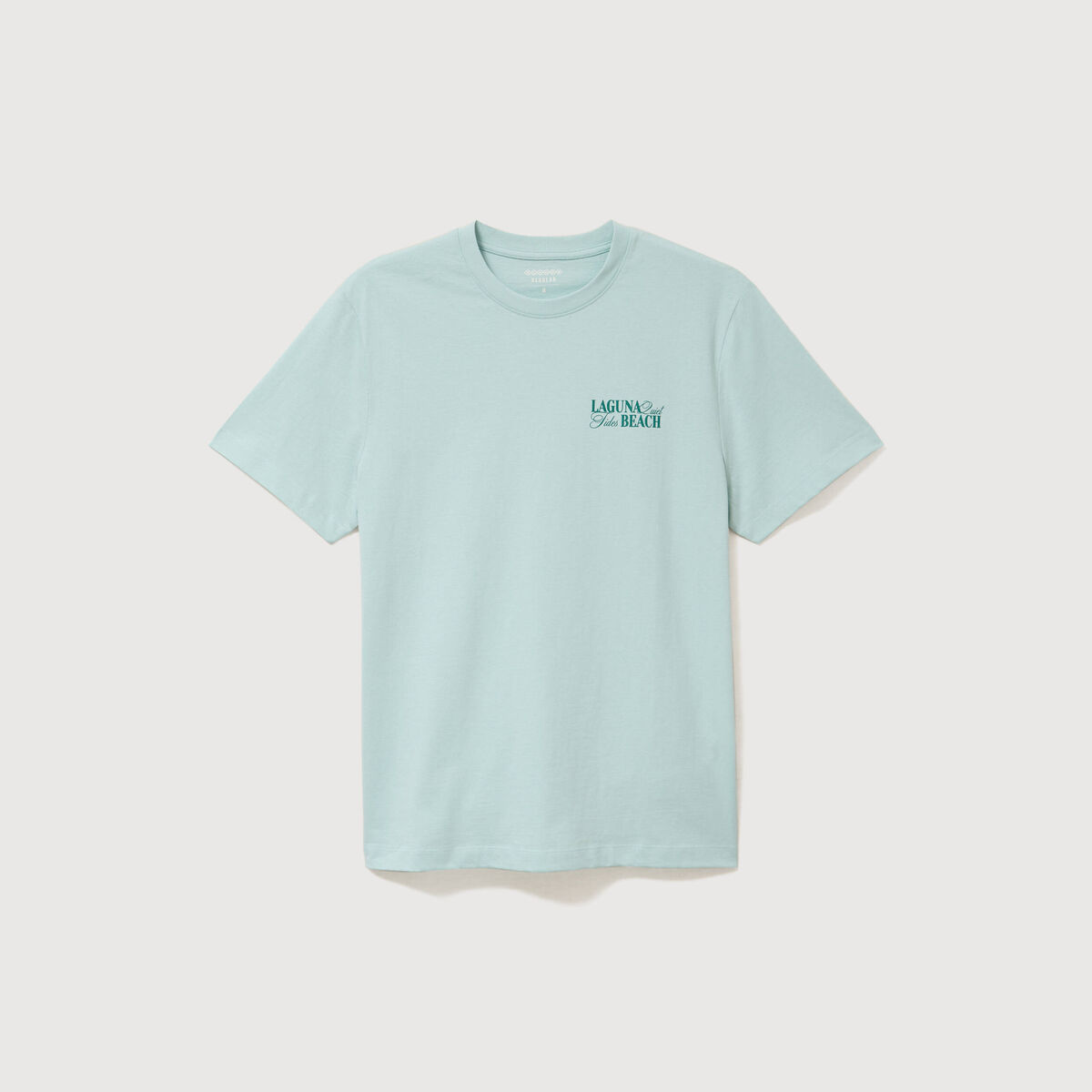 T-shirt en coton bleu gris homme