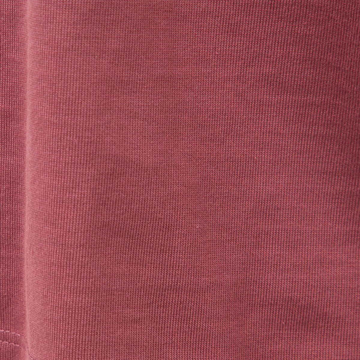 T-shirt droit en coton col ras du cou vieux rose homme