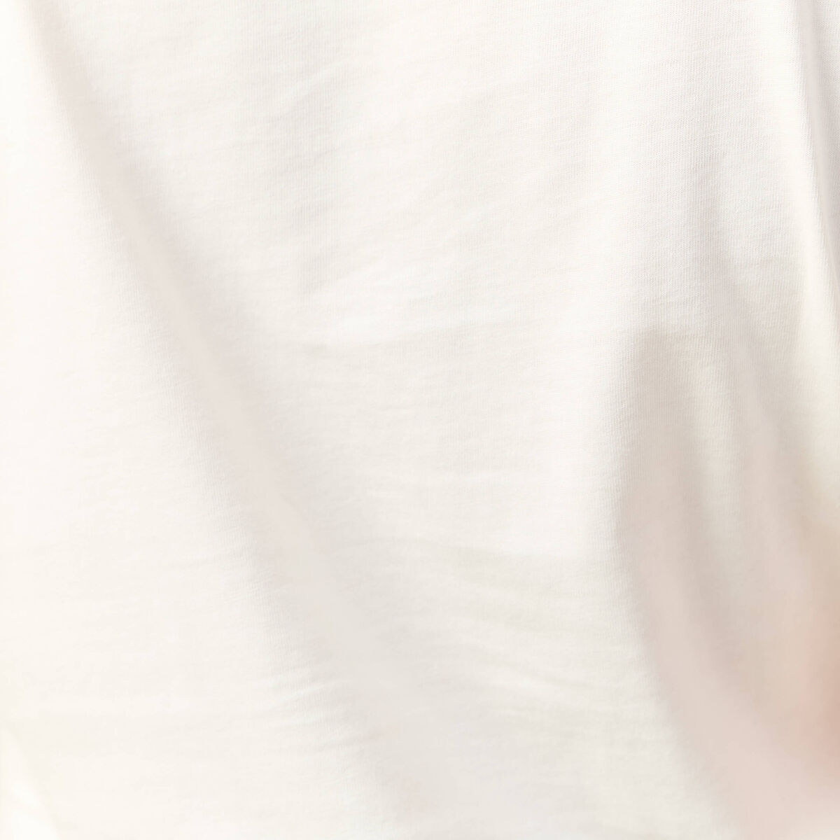 T-shirt manches courtes creme femme