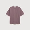 T-shirt ras de cou manches courtes mauve homme