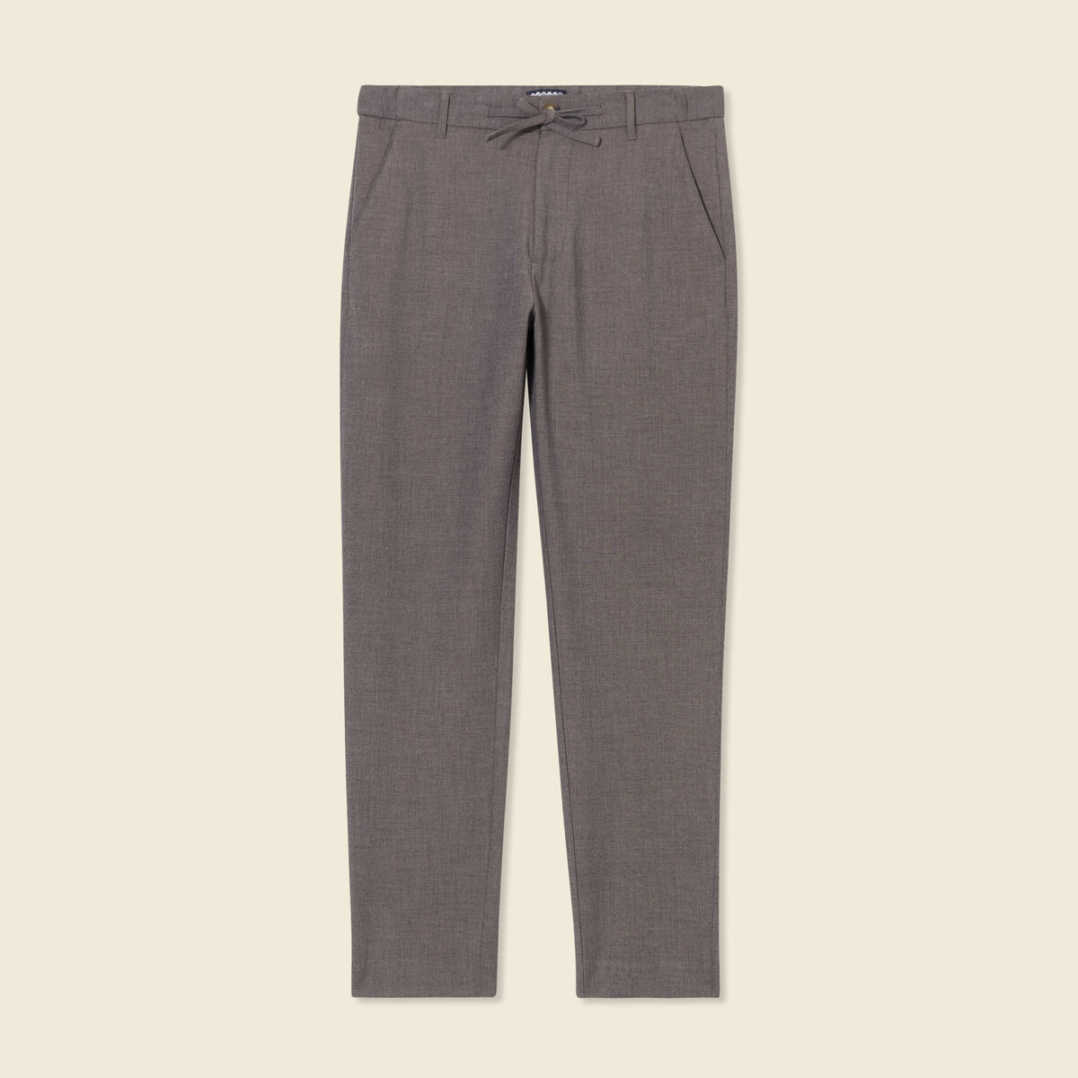 Pantalon chino jogger taupe homme