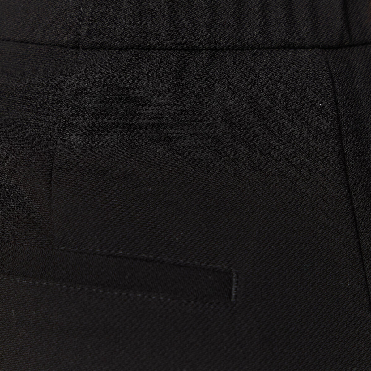 Pantalon large taille haute noir femme