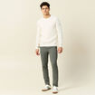 Pantalon chino jogger vert kaki homme