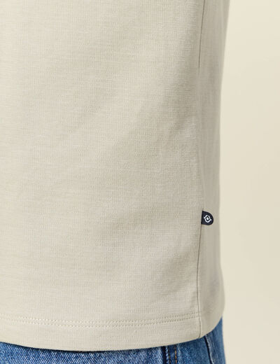 T-shirt manches longues beige homme