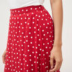 Jupe fluide rouge femme