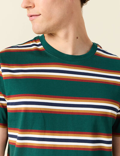 T-shirt éco-responsable vert foncé homme
