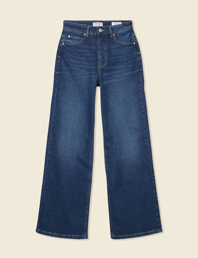 Jeans large éco-responsable denim brut femme