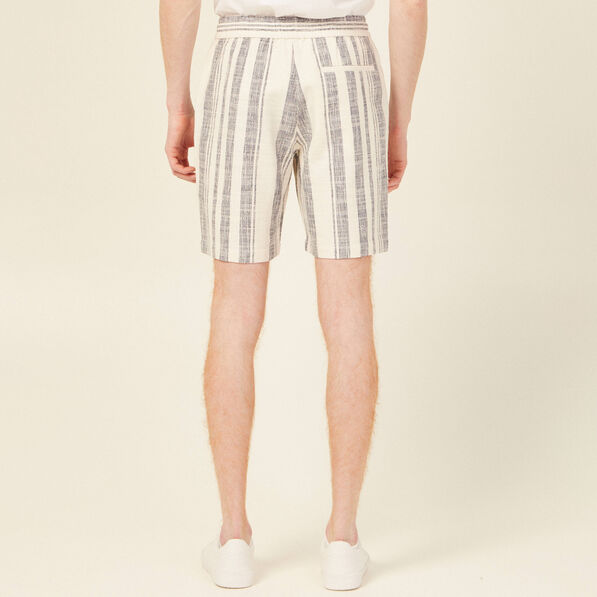 Bermuda large à coulisse ecru homme