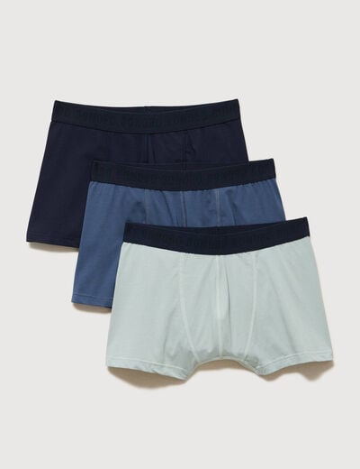 Lot de 3 boxers vert clair homme