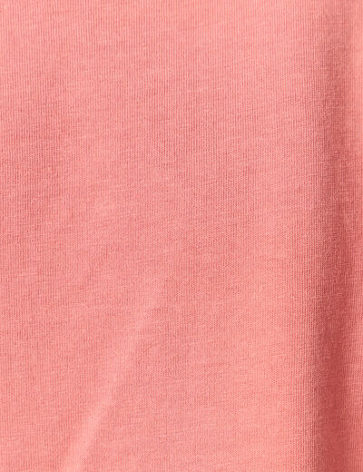 T-shirt manches courtes rouge foncé femme