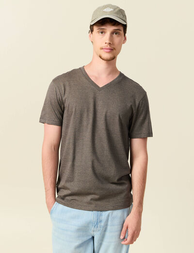 T-shirt manches courtes homme bleu marine homme
