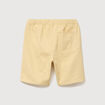 Bermuda en coton jaune clair homme