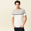 T-shirt manches courtes marron foncé homme