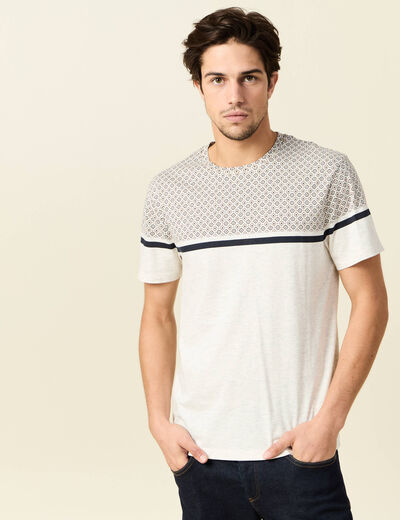 T-shirt manches courtes marron foncé homme