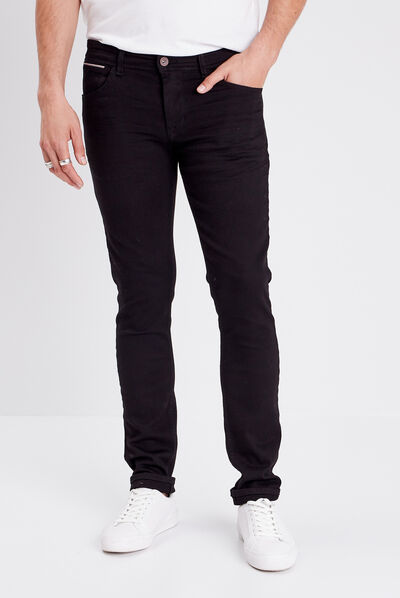 Jeans slim denim noir homme